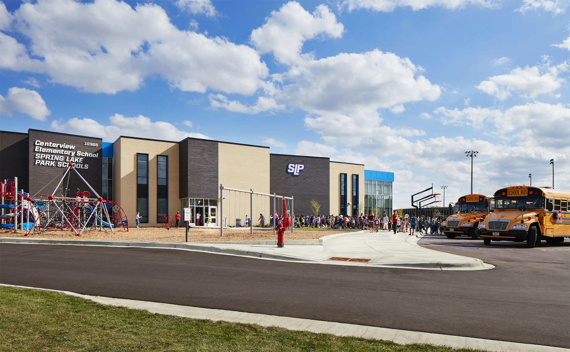 Centerview Elementary School Buses