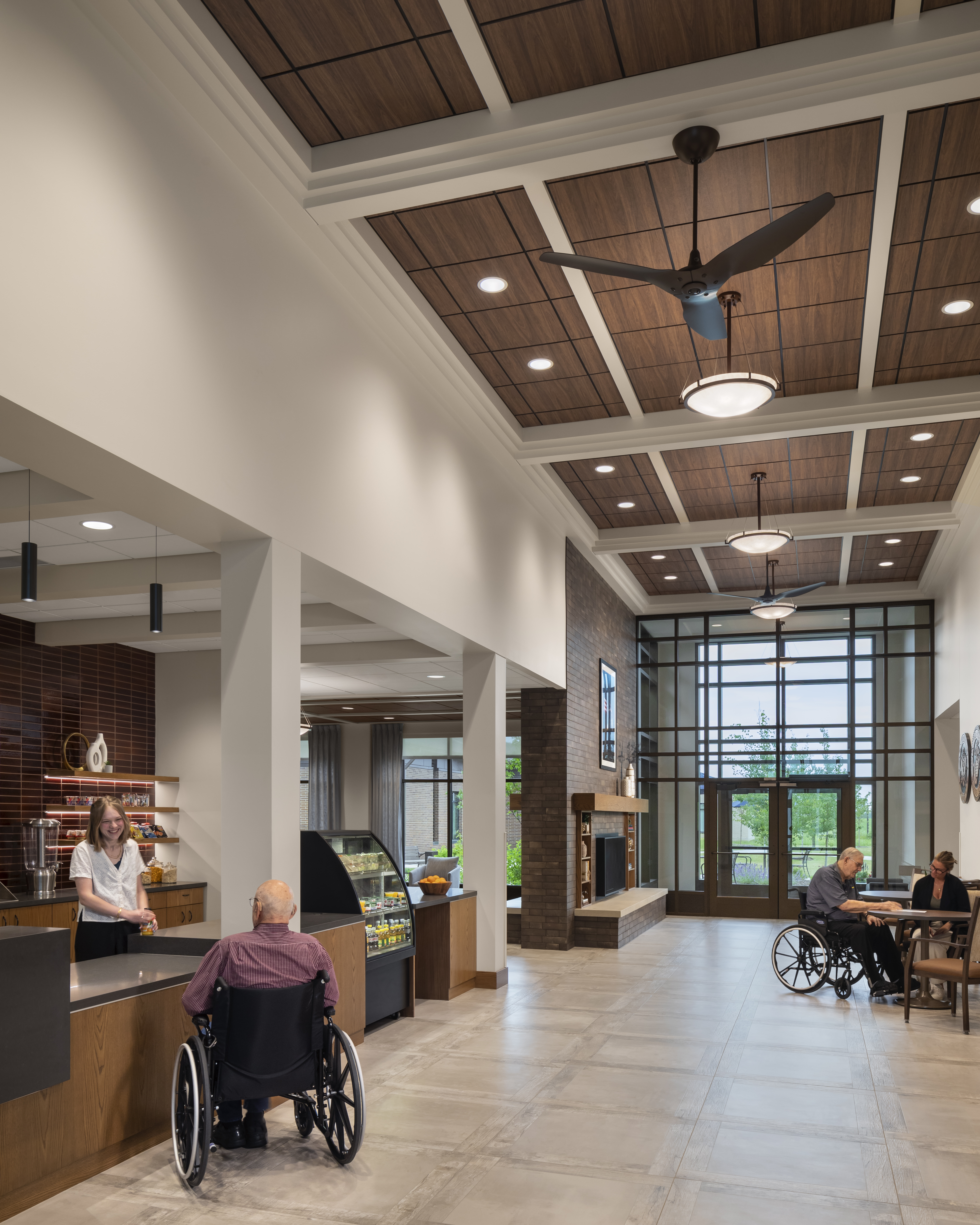 MDVA Montevideo Photo Int Cafe w People Photograph by Andrew Rugge Copyright Perkins Eastman