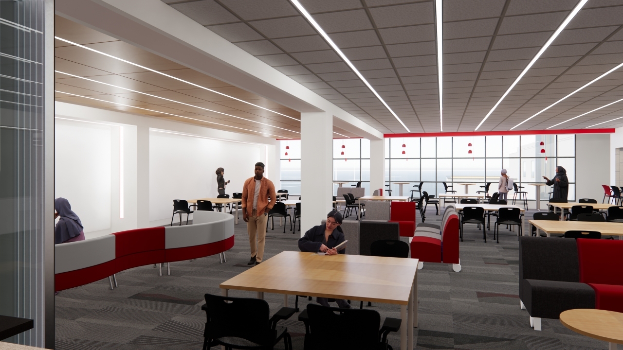 North High School Soft Seating Rendering