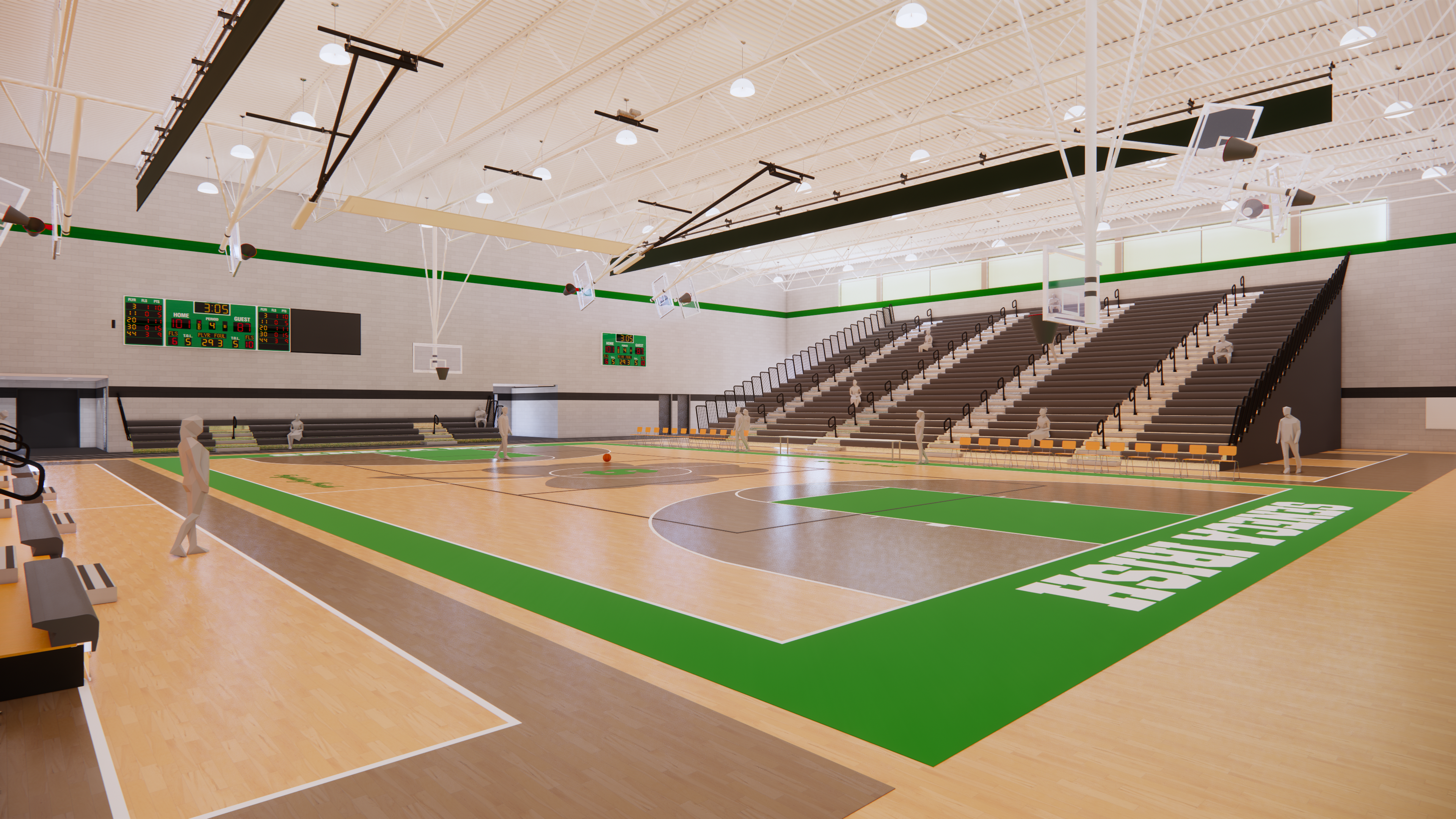 Seneca MultiCourt Gymnasium Addition Wold Architects & Engineers